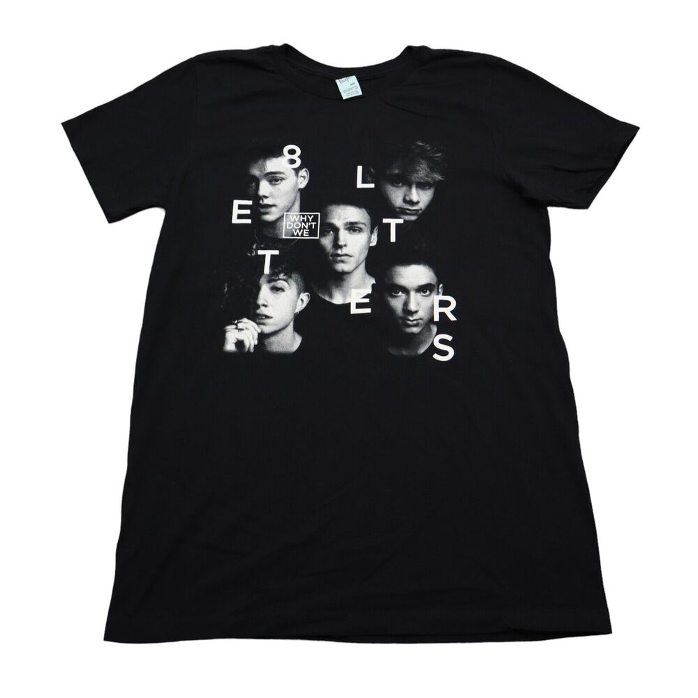 Pacific Shirt Womens M Black Crew Neck Short Sleeve Graphic Print Casual Tee